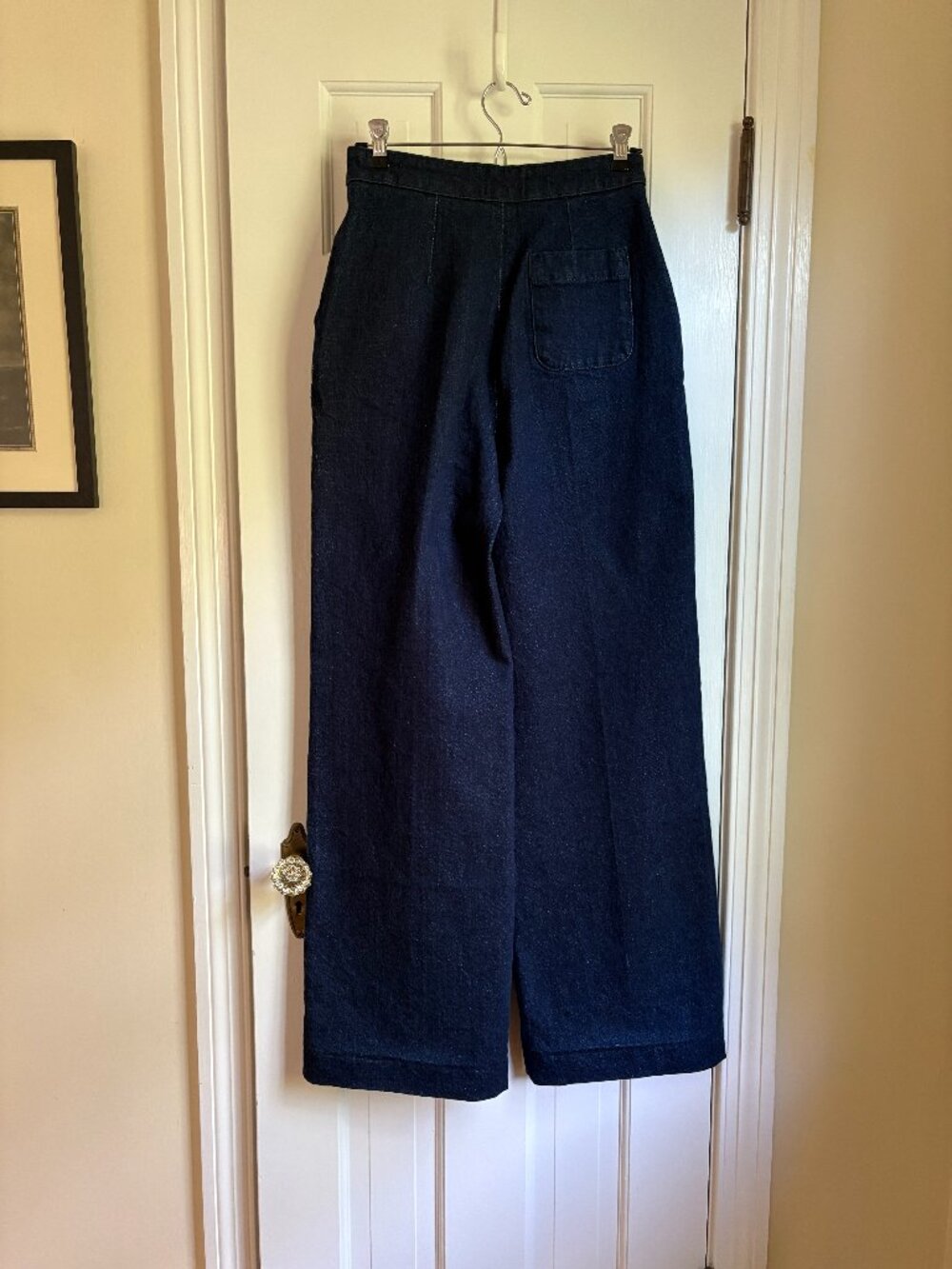 Sezane Marino Trousers  Denim - Picture 5 of 7